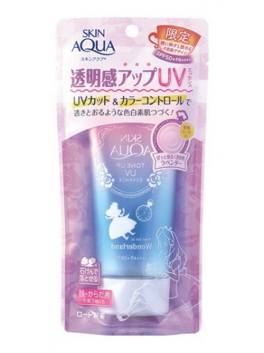 【Alice限定版】 日本樂敦 SKIN AQUA 彩虹透明感防曬霜 SPF50+ (80g)